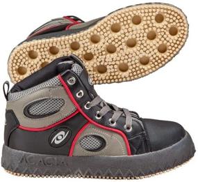 img 2 attached to Acacia Grip Inator Broomball Shoes Black Boys' Shoes