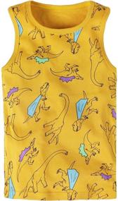 img 3 attached to 🦖 Frogwill Toddler Dinosaur Printed Undershirt: Stylish Boys' Clothing for the Fashionable and Dino-loving Kids