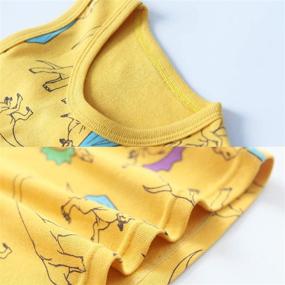 img 1 attached to 🦖 Frogwill Toddler Dinosaur Printed Undershirt: Stylish Boys' Clothing for the Fashionable and Dino-loving Kids