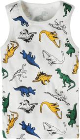 img 2 attached to 🦖 Frogwill Toddler Dinosaur Printed Undershirt: Stylish Boys' Clothing for the Fashionable and Dino-loving Kids