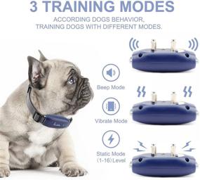 img 3 attached to 🐶 Lu&Ba Rechargeable Dog Training Collar - 3 Safe Training Modes: Beep, Vibration, and Static Shock