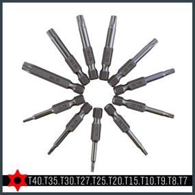 img 3 attached to 🔐 HORUSDY 11-Piece Tamper Resistant Star Bits, Heavy Duty S2 Steel, T7 - T40 Security Torx Bit Set