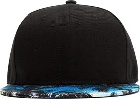 img 2 attached to 🧢 Quanhaigou Premium Floral Hawaiian Cotton Snapback Hats: Stylish Unisex Adjustable Hip-Hop Baseball Caps