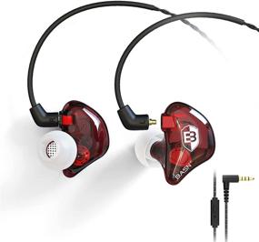 img 4 attached to BASN Bsinger PRO In-Ear Monitors Hybrid Dynamic Dual Drivers Two Detachable MMCX Cables Musicians In-Ear Earbuds Headphones (Red)