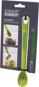 img 3 attached to 🥄 Convenient Joseph Joseph Green Scoop & Pick Jar Spoon and Fork Set