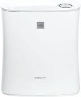 🏡 efficient white fpf30uh true hepa air purifier for home office or small bedroom with express clean. long-lasting filters effectively capture dust, smoke, pollen, pet dander, ideal for 143 square feet logo