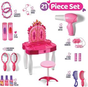 img 1 attached to Spark Imagination with Play22 Pretend Girls Vanity Mirror: A Dreamy Accessory for Little Princesses