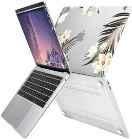 img 2 attached to MOSISO MacBook Air 13 inch Case 2021 2020 2019 2018 Release A2337 M1 A2179 A1932 - Magnolia Hard Shell with Keyboard Cover, Screen Protector - Transparent