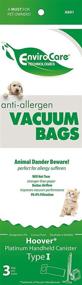 img 1 attached to 🛍️ EnviroCare Replacement Anti-Allergen Dust Bags for Hoover Type I Canister Vacuum Cleaners - Pack of 3