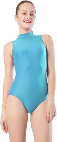 img 2 attached to Aoylisey Sleeveless Leotard Open Back Bodysuits