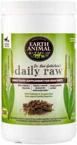 img 4 attached to 🐾 EARTH ANIMAL Daily Raw Food Nutritional Supplement for Dogs & Cats, 1 lb - Made in USA - Raw & Home-Cooked Diet Enhancer
