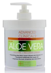 img 3 attached to 🧴 Intensive 16oz Aloe Vera Cream with Vitamin C, Hyaluronic Acid, and Vitamin E – Soothing Solution for Dry, Rough Skin, Redness & Hydration – Large Spa Size with Pump (16oz)