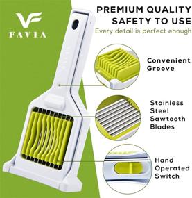 img 1 attached to 🥚 FAVIA Multipurpose Egg Slicer for Hard Boiled Eggs, Mushroom, Strawberry, Cherry Tomato, Kiwi Fruit - 9 Stainless Steel Blades, Handy Kitchen Gadgets - BPA Free, Dishwasher Safe