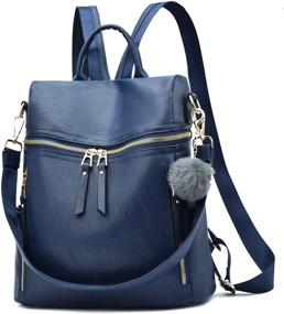 img 4 attached to Fashion Backpack Waterproof Shoulder Headphone Women's Handbags & Wallets