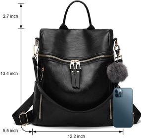 img 2 attached to Fashion Backpack Waterproof Shoulder Headphone Women's Handbags & Wallets