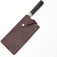 🔪 premium pu leather meat cleaver sheath: waterproof wide knife protectors for durability and style logo