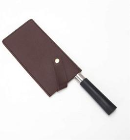 img 3 attached to 🔪 Premium PU Leather Meat Cleaver Sheath: Waterproof Wide Knife Protectors for Durability and Style