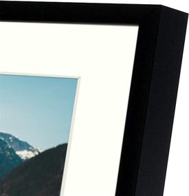 img 2 attached to 🖼️ Frametory 5x7 Aluminum Picture Frame with Ivory Mat - Perfect for 4x6 Photos in Events, Offices, and Homes (Black, 2-Pack)
