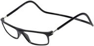 👓 clic magnetic executive reading glasses (black) with blue light filter +2.50 - enhance your vision and protect from harmful light logo