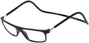 img 4 attached to 👓 Clic Magnetic Executive Reading Glasses (Black) with Blue Light Filter +2.50 - Enhance Your Vision and Protect from Harmful Light