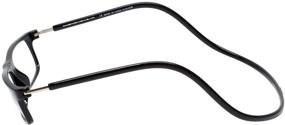 img 1 attached to 👓 Clic Magnetic Executive Reading Glasses (Black) with Blue Light Filter +2.50 - Enhance Your Vision and Protect from Harmful Light