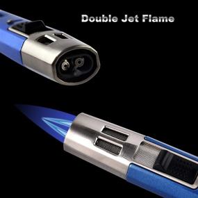 img 1 attached to 🔥 IEIK Refillable Lighter with Adjustable Torch Flame for Camping, Cooking, BBQs, Kitchen Stove - Portable Jet Flame Pen Lighter (Gas not Included)