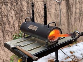 img 1 attached to 🔥 Mr Volcano Dual Magma - Double Burner Portable Propane Forge: Complete Kit for Professional Artists, Hobbyists, and Knife Making