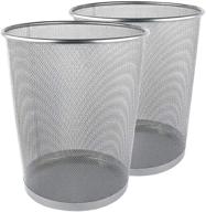 greenco silver trash wastebaskets gallon logo