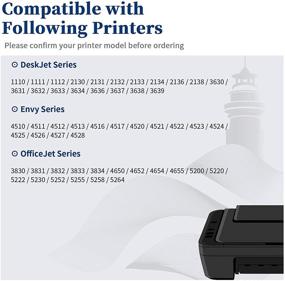 img 3 attached to InkSpirit Remanufactured Ink Cartridges Combo Pack for HP 63 HP63 - Black Color - Compatible with Envy 4520 3634 OfficeJet 3830 5252 4650 5258 4655 4652 5255 DeskJet 3636 1111 3630 1112 3637 3632 Printer