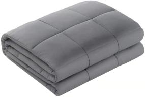img 4 attached to 🛌 Qusleep Diamond Weighted Blanket - 60''×80''20LB - Enhance Calmness, Improve Sleep Quality, and Induce Natural Relaxation. Various Weight Options for All Ages - Adults and Kids
