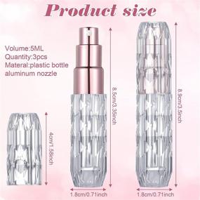 img 3 attached to Portable Refillable Aluminum Perfume Atomizer: Lightweight and Convenient Scent Dispenser