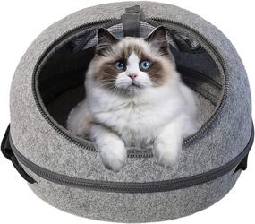 img 2 attached to 🐾 Ultimate Convenience: Doc & Phoebe's Sleep & GO 3-in-1 Pet Carrier, Multi