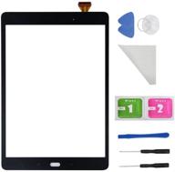 📱 high-quality black touch screen digitizer glass for samsung galaxy tab a9.7 sm-t550 t550 t551 t555 (adhesive and tools included, lcd not included) logo