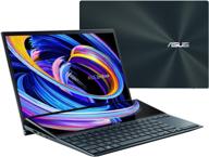 💻 asus zenbook duo 14 ux482 - 14" fhd nanoedge touch display, intel evo platform, core i5-1135g7, 8gb ram, 512gb pcie ssd, screenpad plus, windows 10 home, celestial blue, ux482ea-es51t logo