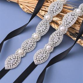 img 2 attached to Azaleas Rhinestones Wedding Handmade Bridesmaids Women's Accessories for Belts