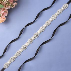 img 3 attached to Azaleas Rhinestones Wedding Handmade Bridesmaids Women's Accessories for Belts