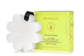 img 4 attached to 🌺 Spongellé Boxed Flower Shower Body Wash Infused Coconut Verbena Buffer: Luxurious and Refreshing!