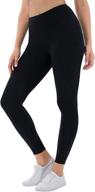 🩳 high waist buttery soft yoga leggings for women with hidden pockets - stretchy, squat proof workout pants - 7/8 length logo