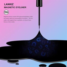 img 2 attached to 💁 LANKIZ Magnetic Eyeliner: Achieve Natural-Looking, Waterproof Magnetic Lashes with 3 Tubes of 5ml Liquid Eyeliner (0.17 fl. oz)