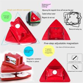 img 1 attached to Double-Sided Magnetic Window Cleaner Brush for Efficient Window Cleaning