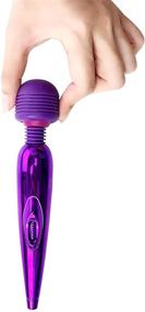 img 4 attached to 🔌 Compact & Powerful Mini Wand Massager: Cordless Electric Massage Stick with 7 Vibration Modes for Therapeutic Muscle Aches and Sports Recovery – Waterproof & Rechargeable!