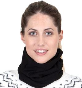 img 4 attached to Warm and Cozy: Women's Winter Fleece Neck Warmer for Ultimate Thermal Retention