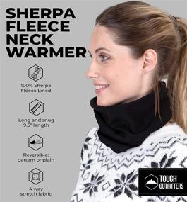 img 3 attached to Warm and Cozy: Women's Winter Fleece Neck Warmer for Ultimate Thermal Retention