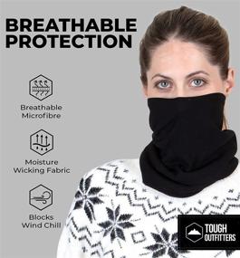 img 1 attached to Warm and Cozy: Women's Winter Fleece Neck Warmer for Ultimate Thermal Retention