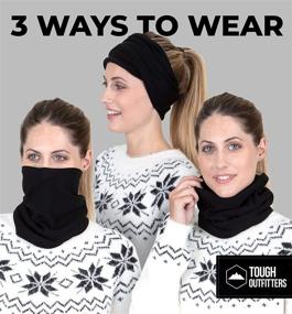 img 2 attached to Warm and Cozy: Women's Winter Fleece Neck Warmer for Ultimate Thermal Retention