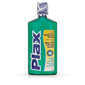 img 4 attached to 🔘 24 Ounce Plax Advanced PreBrushing Dental Rinse - Soft Mint Flavored