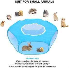 img 1 attached to 🐇 Multi-Functional Small Animal Playpens: Guinea Pig, Hamster, Rabbit, and More, Perfect for Indoor Use