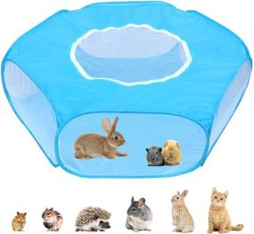 img 4 attached to 🐇 Multi-Functional Small Animal Playpens: Guinea Pig, Hamster, Rabbit, and More, Perfect for Indoor Use