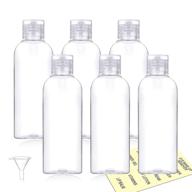 🧴 empty plastic travel bottles, 100ml/3.4oz squeeze containers for toiletries with flip cap - pack of 6 logo