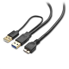 img 4 attached to 🔌 Оптимизированный USB-кабель Y: кабель Cable Matters 20 дюймов Micro USB 3.0 для разделения USB для улучшенной возможности поиска